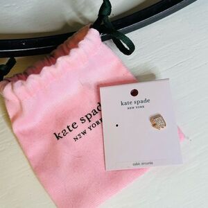 Kate Spade ‘Everyday Spade, Single Cubic zirconium stud earring with jewelry bag